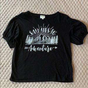 SALE (3/$15) Puff sleeve tee